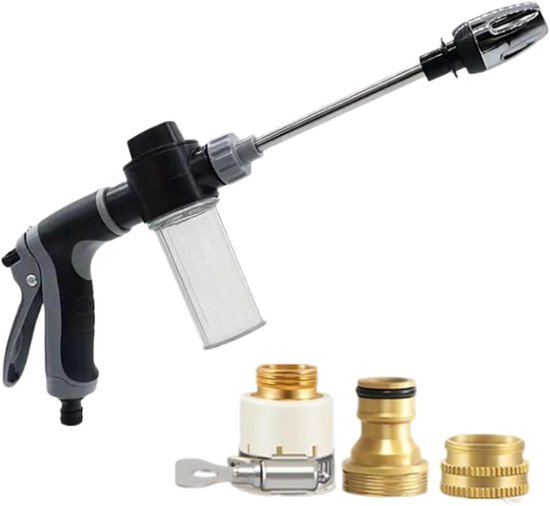 Hochdruckreiniger Reinigungsgerät Außenreinigung Einstellbarer Druck 34 Cm Grau