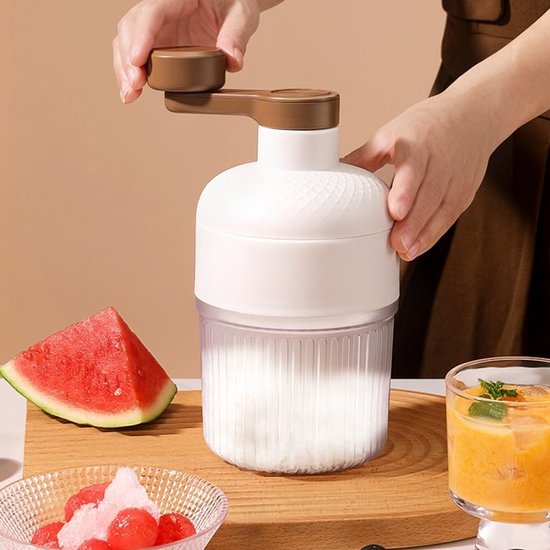 Tragbarer Eisbrecher Für Shaved Ice Mit Zwei Eisbehältern