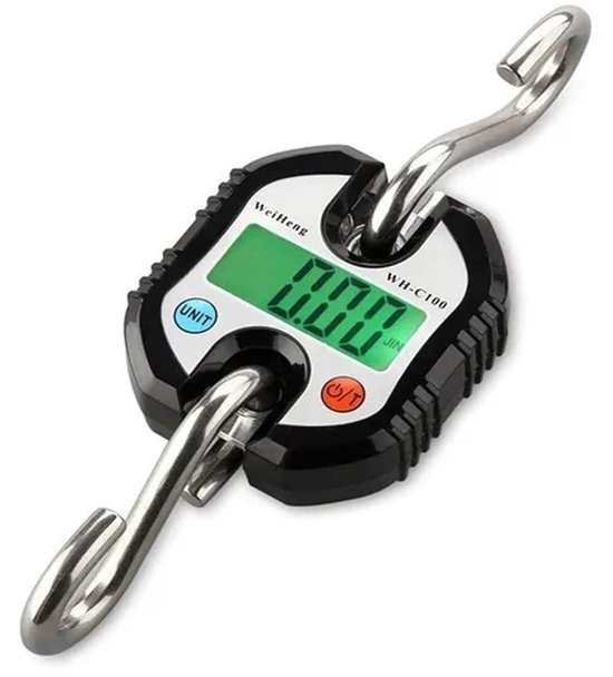 Kranwaage – Hakenwaage – Industriewaage – Doppelte Präzision – 150 Kg Tragkraft – Schwarz