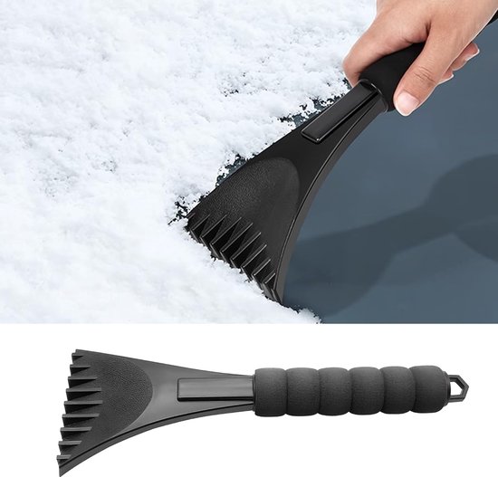 Eiskratzer Für Autofenster Kratzfreier Eisentferner Für Den Winter Mit Schaumstoffgriff Für Frost Und Eis Universell Für Pkw, Lkw Und Suv Winterz
