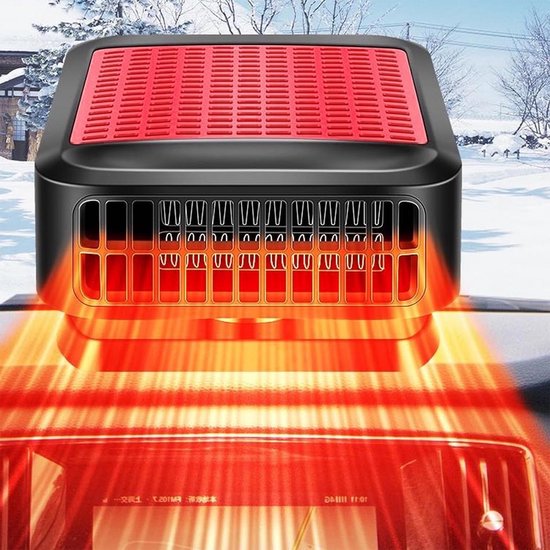 Tragbarer 12 V 200 W Autoheizlüfter Schnelles Heizen Und Kühlen 2 In 1 Funktionen Scheibenbeschlag Entfroster Mit 360° Drehfuß