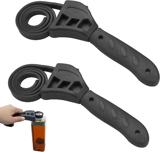 Gummibandschlüssel 2 Stück 15 Cm Verstellbarer Ölfilterschlüssel Professioneller Gummibandschlüssel Für Mechaniker Für Autos, Traktoren, Klebever