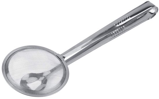 Multifunktionaler Spatel Hot Pot Zange, Küchenzange Aus Edelstahl, Sieblöffel, Mit Clips, Hot Pot Zange, Bratzange, Multifunktionales Ölsieb.