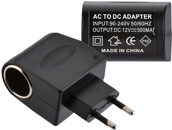 Zigarettenanzünder Adapter Für Steckdose Kfz Stecker (weiblich) 230 V Auf 12 V, 6 W