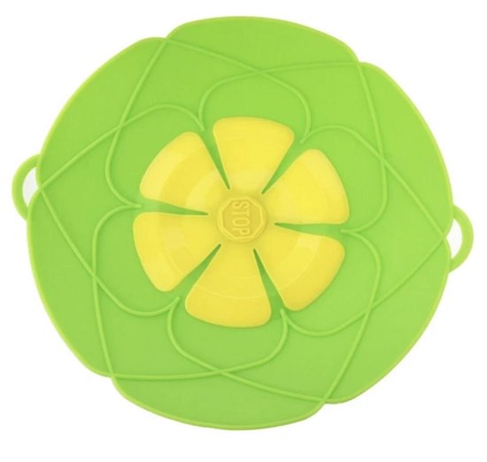 Silikon Kochtopf Mit Blumenmuster Überkochschutzdeckel Spritzschutzdeckel Hitzebeständig Blau