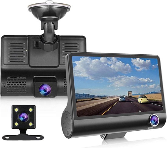 4 Zoll Autokamera Mit Drei Objektiven Und Hochauflösender Nachtsicht