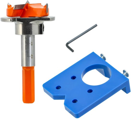 Scharnierschablone 35 Mm Türscharnierschablone Bohrschablone Verdeckte Scharnierschablone Mit Forstnerbohrer Sets Positionierer Für Schrankscharn
