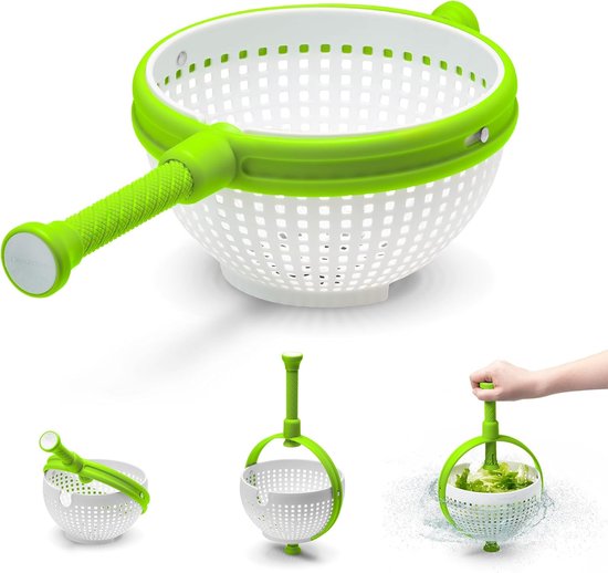 Salatschleuder Multifunktionales, Faltbares Und Drehbares Sieb Für Die Küche Ergonomisches Sieb Mit Ausziehbarem Griff Schnell Und Einfach Zu Bed