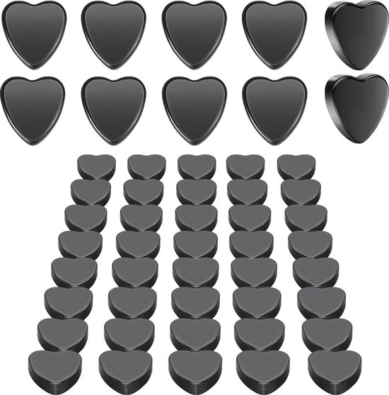 Starke Kühlschrankmagnete, 20 X 5 Mm, 50 Stück, Magnettafel, Herzform, Ferritmagnete, Kleine Magnete, Runde Magnete Für Büros, Schulen Und Pinnwä