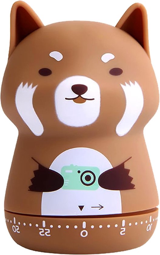 Präziser Koch Und Backtimer Mit Manueller Einstellung Bis Zu 60 Minuten Im Niedlichen Panda Design, Zum Kochen Und Backen.