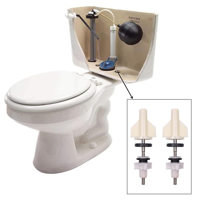 Befestigungsschrauben Für Geteilte Toilettenspülkästen - Toilettenverriegelungsschrauben - Gummiring - Zubehör Für Hydraulische Toiletten