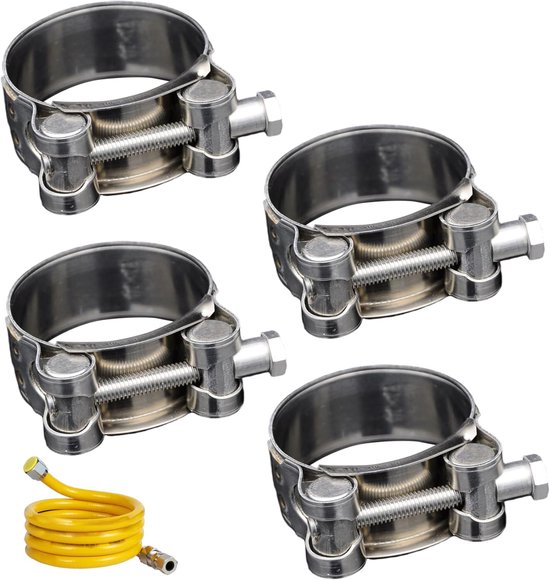 Schlauchschellen Aus Edelstahl, Klemmbereich 36 39 Mm, Rostbeständig, Und Robuste Rohrschelle Mit T Bolzen, Schlauchschellenzange, Klemmen
