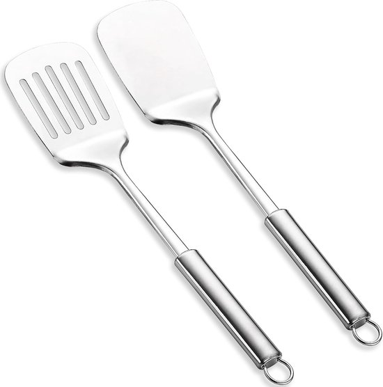 Hochwertiges Spatelset Aus Edelstahl Zum Backen Und Kochen, Hitzebeständig Und Spülmaschinenfest