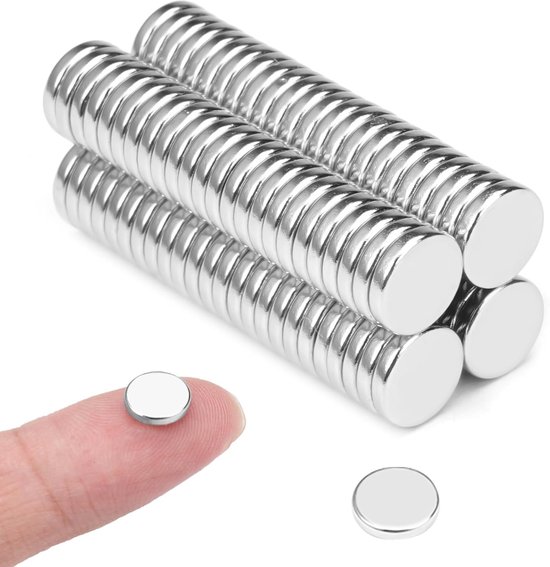 100 Runde Magnete 8 X 2 Mm Mini Magnete Starke Neodym Magnete Flache Scheibenmagnete Multifunktionale Kleine Runde Magnete Für Whiteboards, Magne
