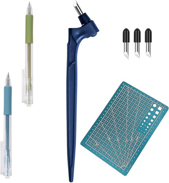 Schneidewerkzeug Set Edelstahl 2 Um 360 Grad Drehbare Klingen Schneidematte Bastelwerkzeuge Scrapbooking