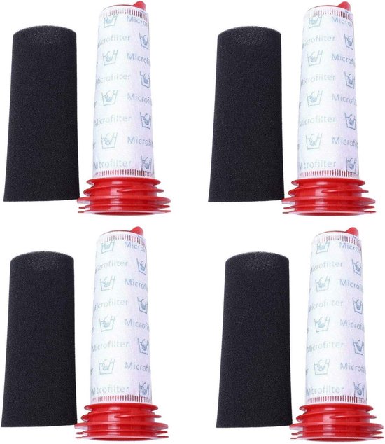 Set Mit 4 Schaumstoffstabfiltern, Passend Für Den Staubsauger Bosch Athlet Bch6l2560 Bch6zoo