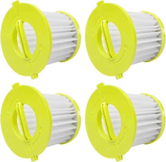 Set Mit 4 Ersatzfiltern, Passend Für Ryobi 18v One+ Pcl700 Pcl704 Pcl705 Staubsauger