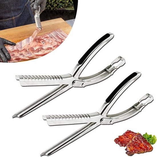 Rippenhautentferner 2 Stück Sparschäler Grillzubehör Küchenset Rippenausdünner Werkzeug Zum Entfernen Der Rippenhaut Grillen Zum Abschneiden Von
