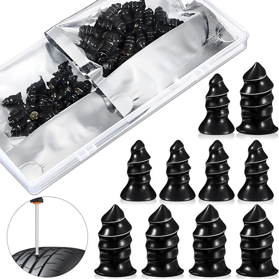 60 Teiliges Set Gumminägel Zur Reifenreparatur Schnellreparaturschrauben Für Auto, Suv, Lkw Und Motorrad