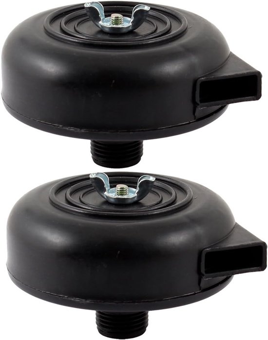 Passend Für 2 Stück Filtre Pour Compresseur D'Air D'Échappement Silence Fileté Noir 20 Mm