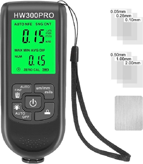 Schichtdickenmesser Lackdickenmesser Digitales Schichtdickenmesser Lackdickenmesser Für Autos Messbereich 0 Bis 2000 Μm Lackdickenmesser Mit Trag
