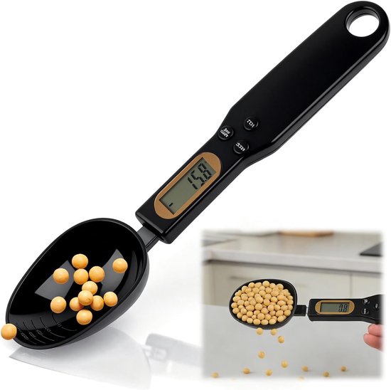Messlöffel In Gramm, Digitaler Wiegelöffel 500 G (0,1 G), Elektronischer Wiegelöffel Mit Lcd Bildschirm, 4 Messeinheiten, Tara Und Wiegefunktion,