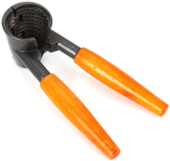 Elegante Zange Mit Holzgriff, Die Ein Einfaches Ausüben Von Kraft Ermöglicht. Ein Werkzeug Zum Knacken Von Nüssen Und Schälen Von Walnüssen.