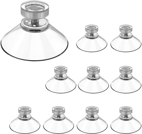 Saugnäpfe Mit Gewinde 10 Stück Transparent
