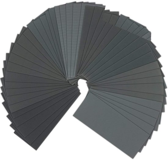 Dieses 45 Teilige Nass Und Trockenschleifpapier Set Mit Körnungen Von 400 Bis 3000 Misst 230 X 93 Mm Und Eignet Sich Zum Schleifen Von Autos, Zum