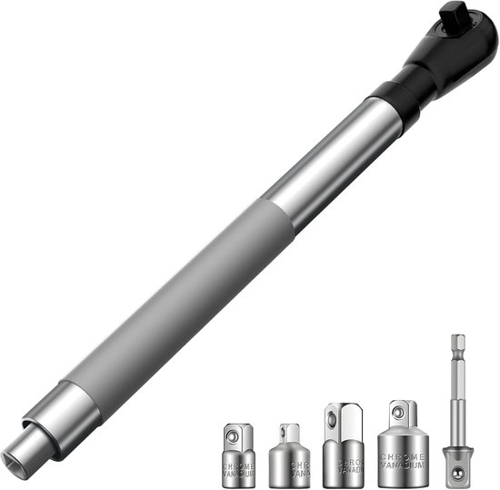 1/2" Verlängerungsschlüssel Mit 3/8" Und 1/4" Vierkantanschlüssen Für Elektroanwendungen Schlagschrauber Verlängerung Für Beengte Platzverhältnis