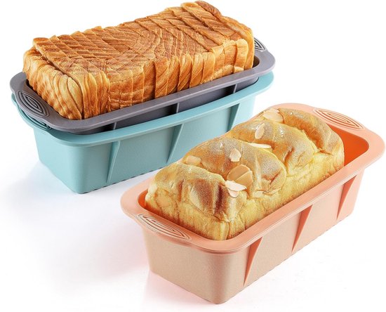 3 Teiliges Flexibles Silikon Brotbackform Set
