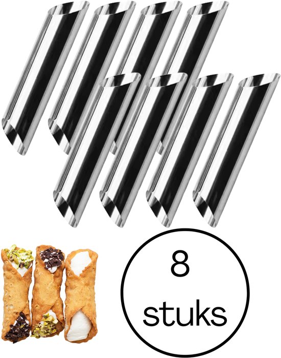 6er Set Cannoli Formen Cannoli Röhren Backform Spülmaschinenfest Italienisches Backen Edelstahl Dessert Aus Italien