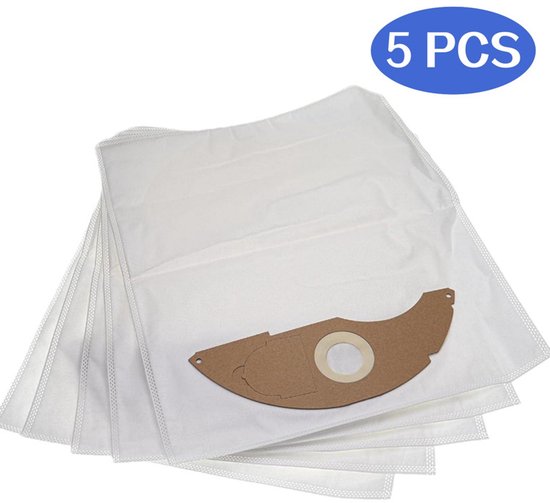 5 Staubbeutel Für Kärcher Nt 22/1 Ap L Und Nt 22/1 Ap Te L Staubsauger, 42 X 26,5 Cm, Weiß
