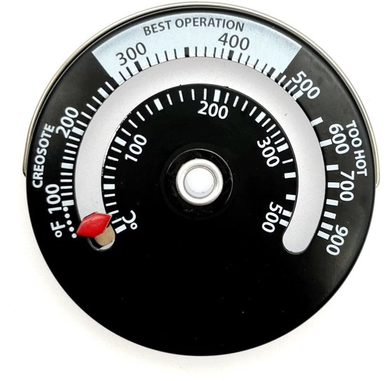 Magnetisches Ofentemperaturmessgerät Messen Sie Die Temperatur Ihres Holzofens.