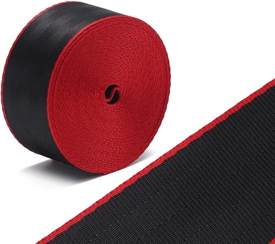 Sicherheitsgurt Aus Polyester/nylon In Schwarz/rot/gelb