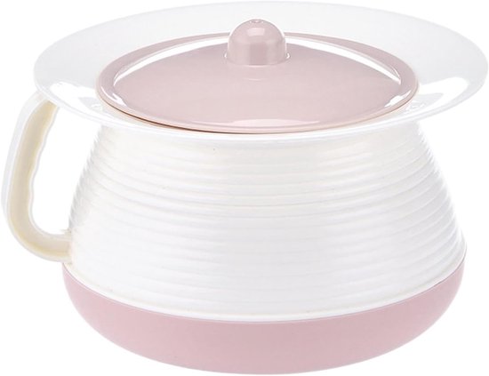 Urinaufbewahrungsbehälter Urinflasche Für Männer Für Die Häusliche Pflege Mit Deckel Und Griff 22 X 22 X 15 Cm Rosa