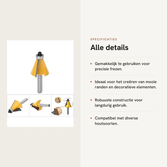 Dailygoods Klappfräser Holzbearbeitung Hitzebeständig 8 Mm Schaft Kantenfräser Mit Kugellagern Für Elektrische Oberfräsen