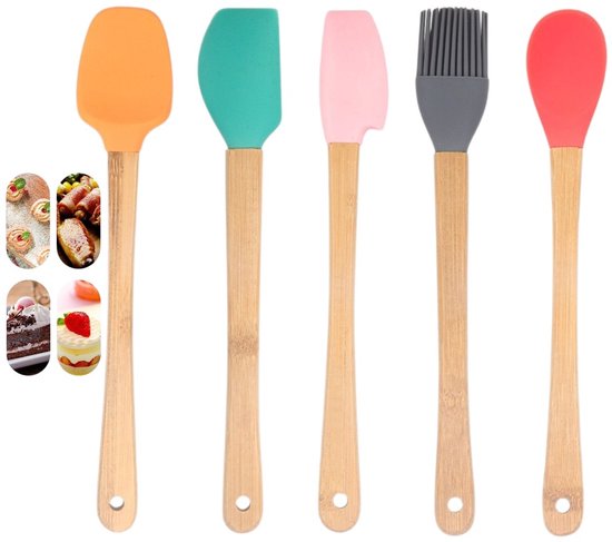 5 Teiliges Mini Küchenhelfer Set Aus Silikon Für Snacks Und Backwaren