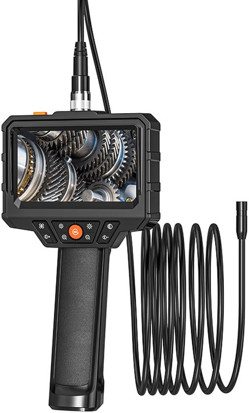 Industrielle Endoskopkamera 1080p Hd 4,3 Zoll Bildschirm Ip67 Wasserdicht Dual 8 Mm Objektiv 1 M Kabel Für Fahrzeug Und Rohrleitungsinspektionen