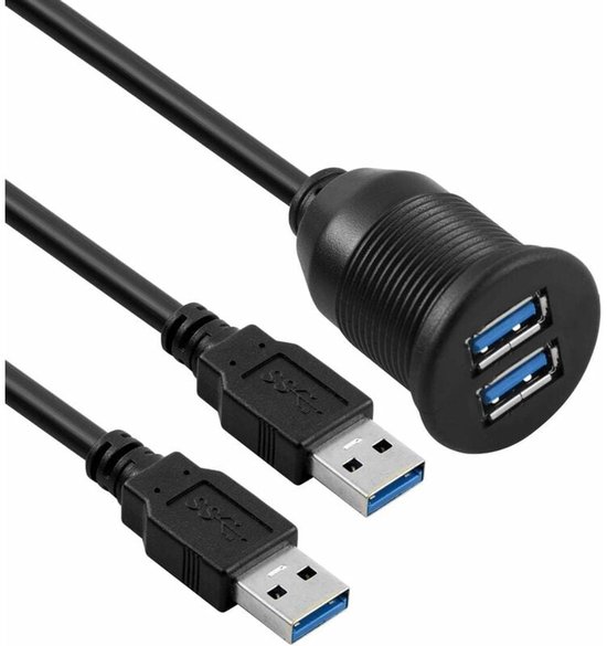 Für Bolongking Dual Usb 3.0 Kabel Und Anschlüsse Für Armaturenbretter In Autos, Booten Und Motorrädern.