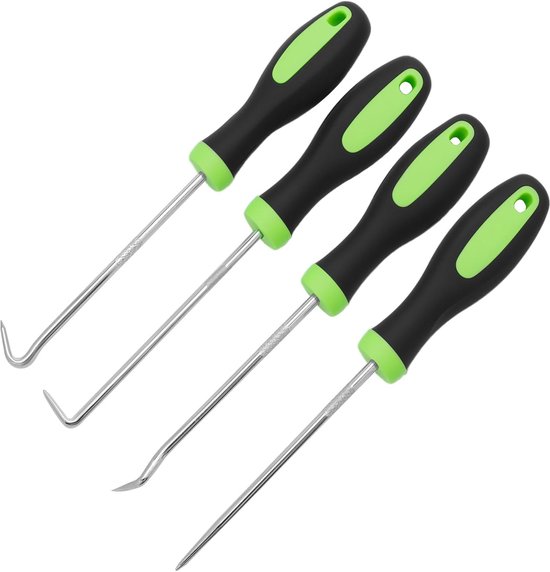 4 Teiliges Haken Und Ausziehset Zum Entfernen Von Schläuchen Und Dichtungen, Chrom Vanadium Stahl, Ergonomischer Griff