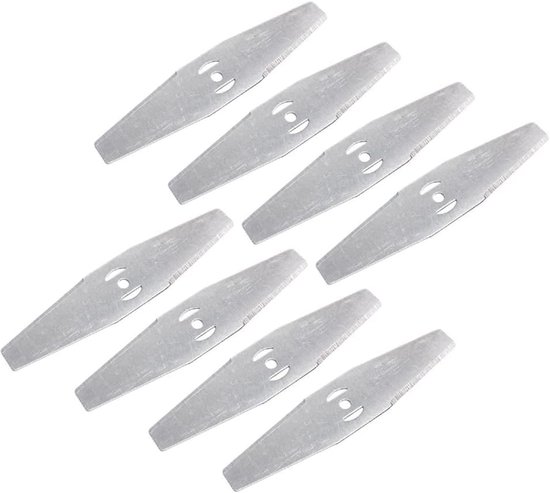 8 Teiliges Set Aus Metall Ersatzsägeblättern Für Rasenmäher, Für Akku Rasenmäher, Inklusive Akku Und Ladegerät Sowie Zubehör Für Den Rasenmäher.