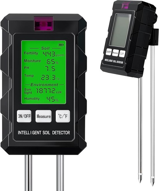 Intelligenter Bodentester 6 In 1 Bodenfeuchtemesser Drehdisplay