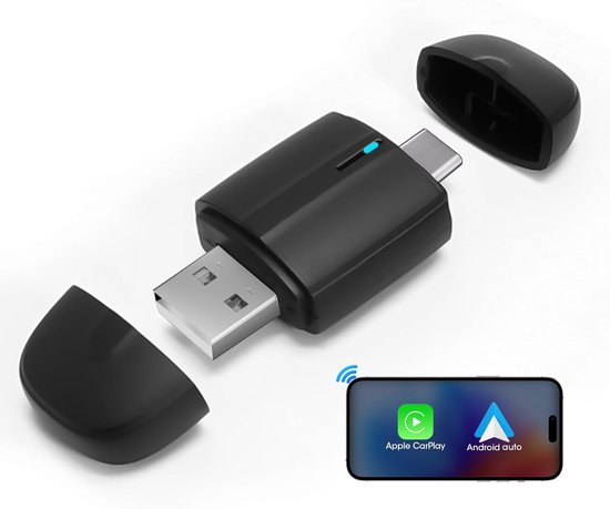 Carplay Dongle 2 In 1 Kabelloser Carplay Und Android Auto Dongle Carplay Dongle Mit Usb Typ C Anschluss (plug & Play) Kabellose Verbindung Carpla