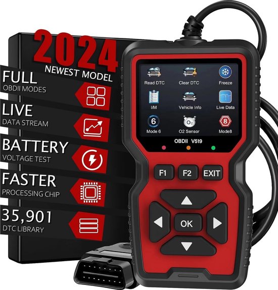 Obd Scanner Obd2 Fehlercodes Auslesen Fehler Löschen Niederländische Sprache Fahrzeugdiagnosegerät Motorfehler