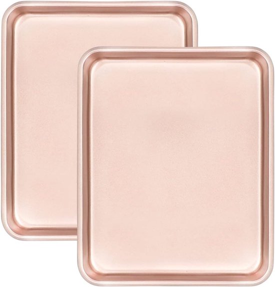 Backbleche, Antihaftbeschichtete Backbleche, 2er Set, Antihaftbeschichtete Backform, Bratform, Schweres Backblech Aus Kohlenstoffstahl, Frei Von