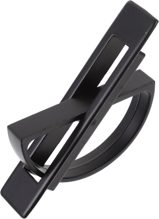 Integrierter Drehgriff Für Möbel, Robuste Zinklegierung, Befestigungsloch, Schwarze Ausführung. Diskret Und Funktional Für Drehbare Schränke.