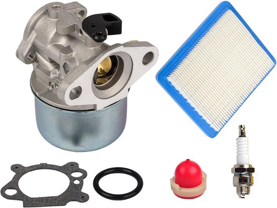 Vergaser Set Mit Anlasserbirne Luftfilter 491588 Kompatibel Mit Briggs & Stratton 4 Bis 7 Ps 799868 498170 497586 497314