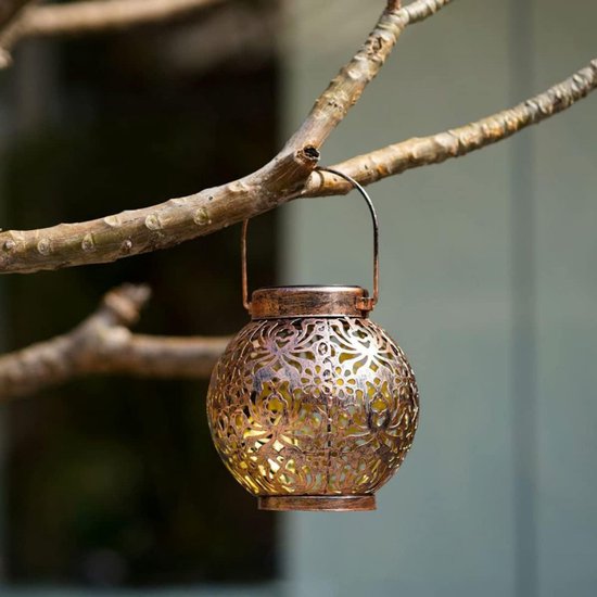Hängende Solarlaternen Für Den Außenbereich, Dekorative Beleuchtung Für Garten, Terrasse Und Veranda. (bronze)