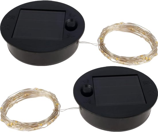 Ersatzteil Für Solarlaterne Abdeckung Für Solarpanel Reparatur Von Gartenbeleuchtung Mit 30 Leds, Kabel 7 Cm Durchmesser Schwarz